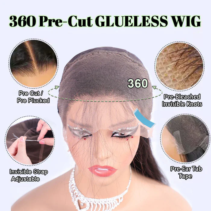 Invisi-Strap Snug Fit 360 HD Transparent Lace P4/27 Highlight Ombre Color Water Wave Wig Pre Plucked Hair 220% Density - Image 15