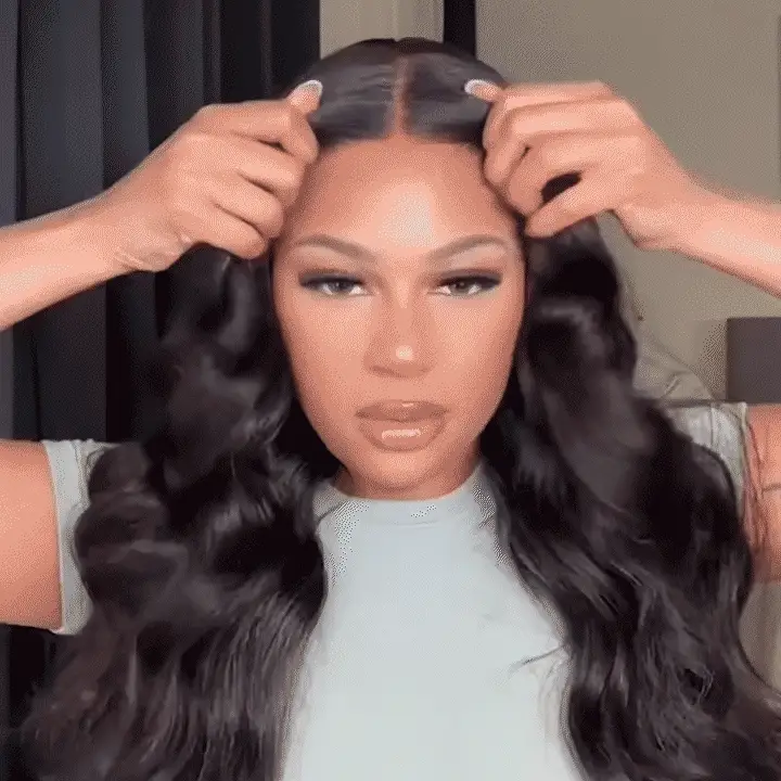 New Pre-Bleached Knots Wear Go Glueless Wig Pre-Cut HD Lace Body Wave Human Hair - Image 3